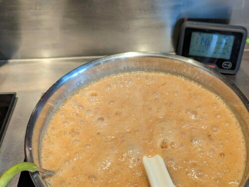 caramel crème chauffer