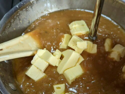 caramel beurre ajouter