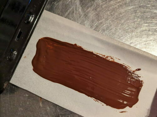 copeau chocolat pinceau