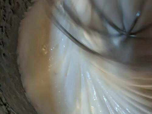 blanc oeuf sirop fouetter
