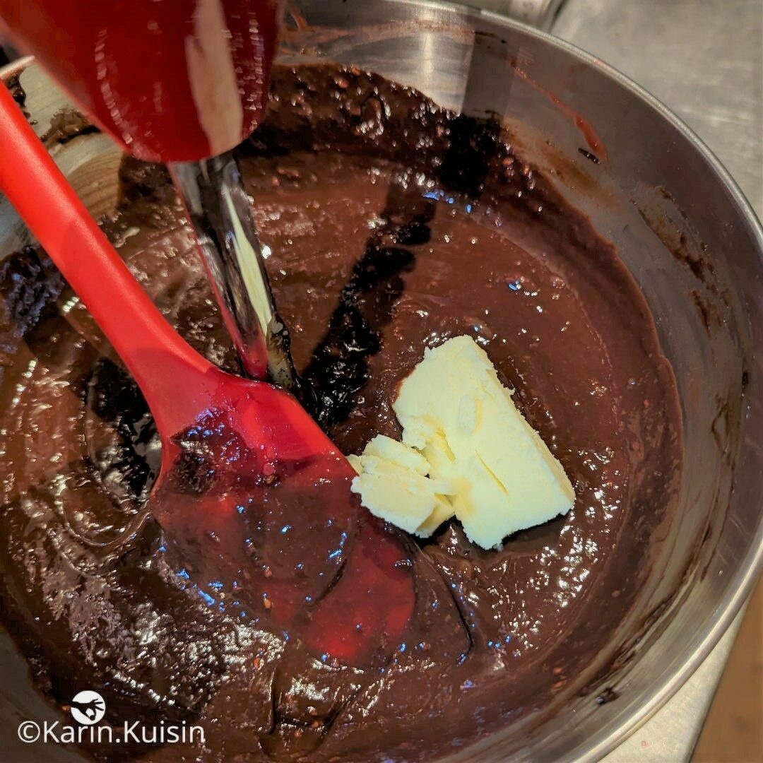 ganache chocolat framboise beurre ajouter
