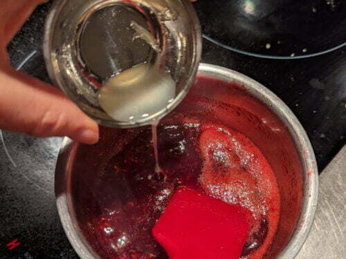 compotée framboise citron verser