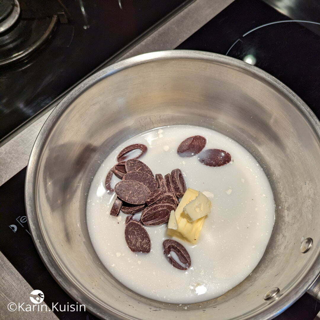 chocolat lait beurre fondre