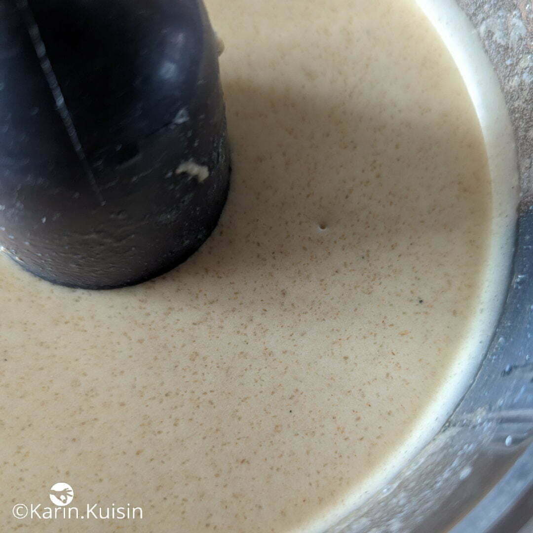 levain oeuf sucre huile mixer