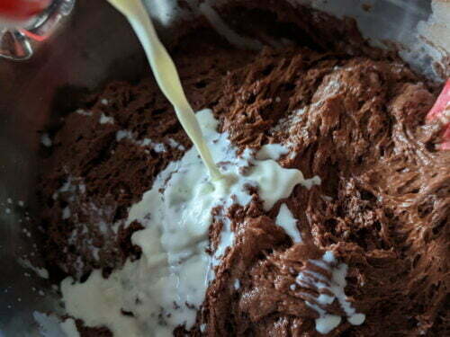 muffin lait verser