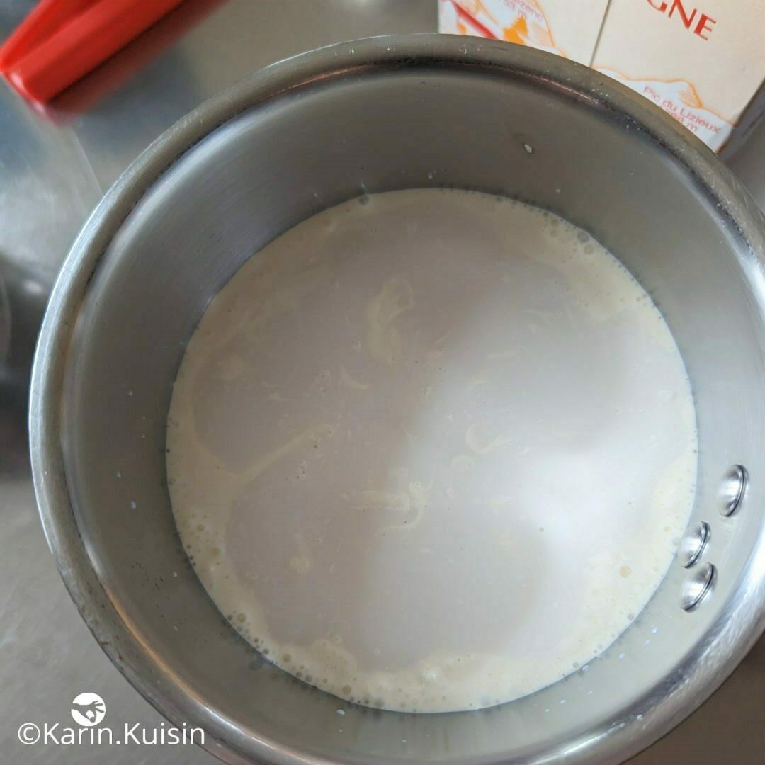 lait crème peser