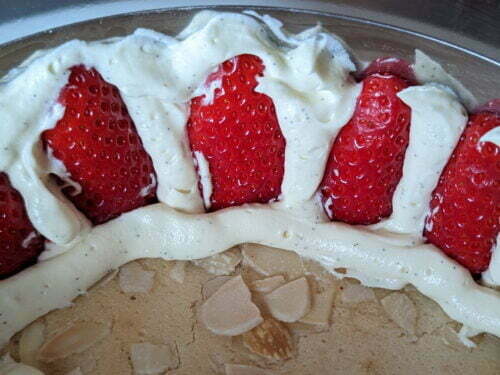 fraisier montage fraise crème pocher