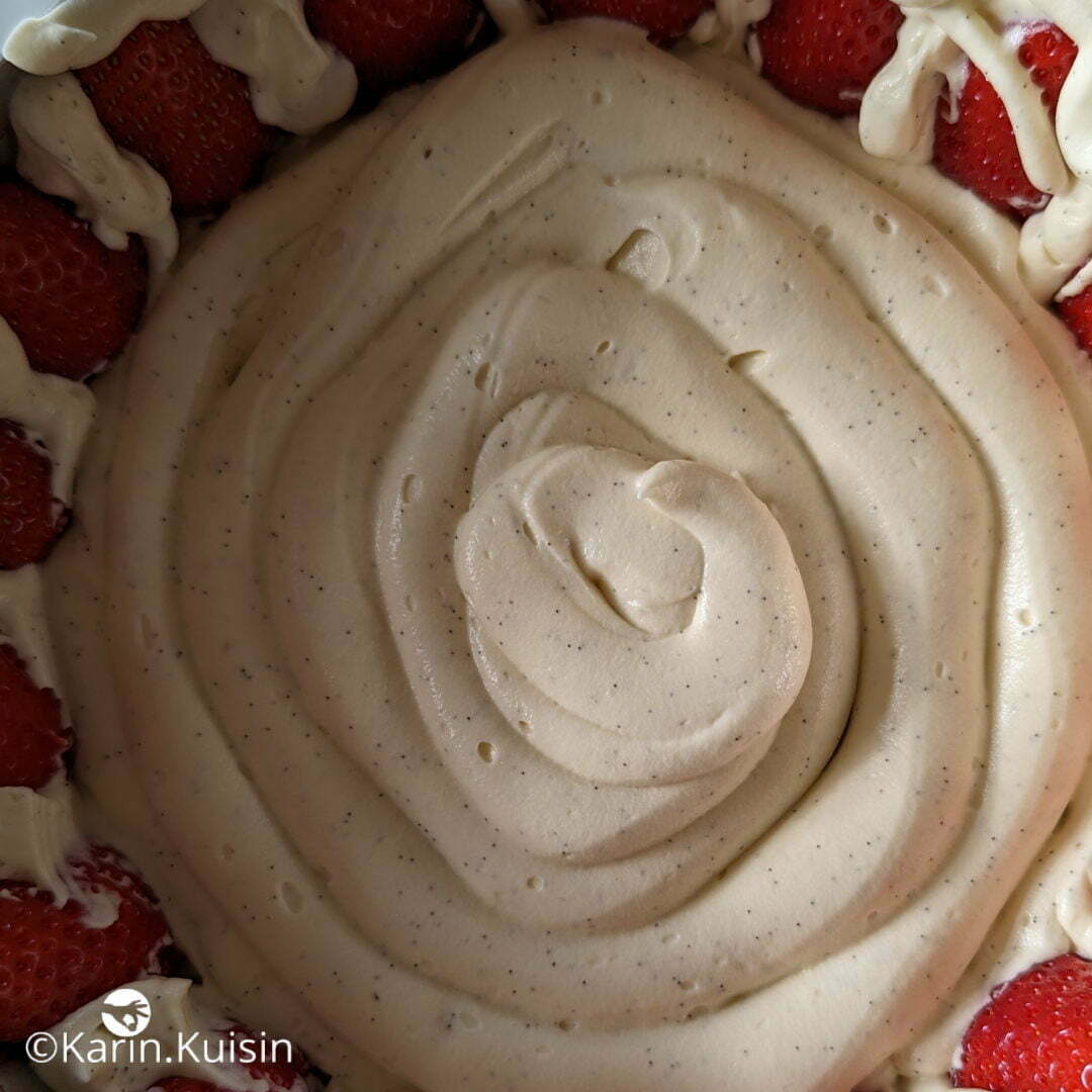 fraisier montage crèmepocher