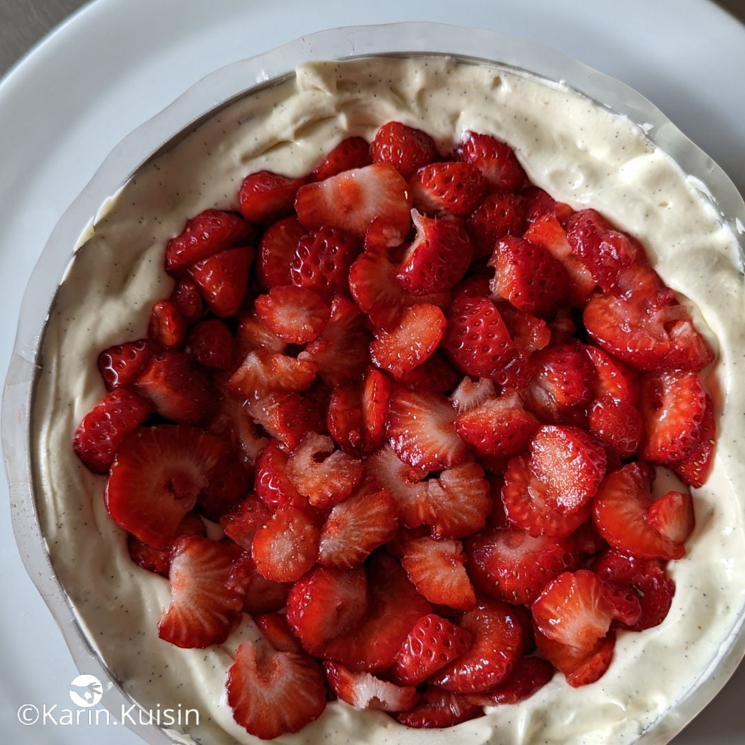 fraisier montage fraises ajouter