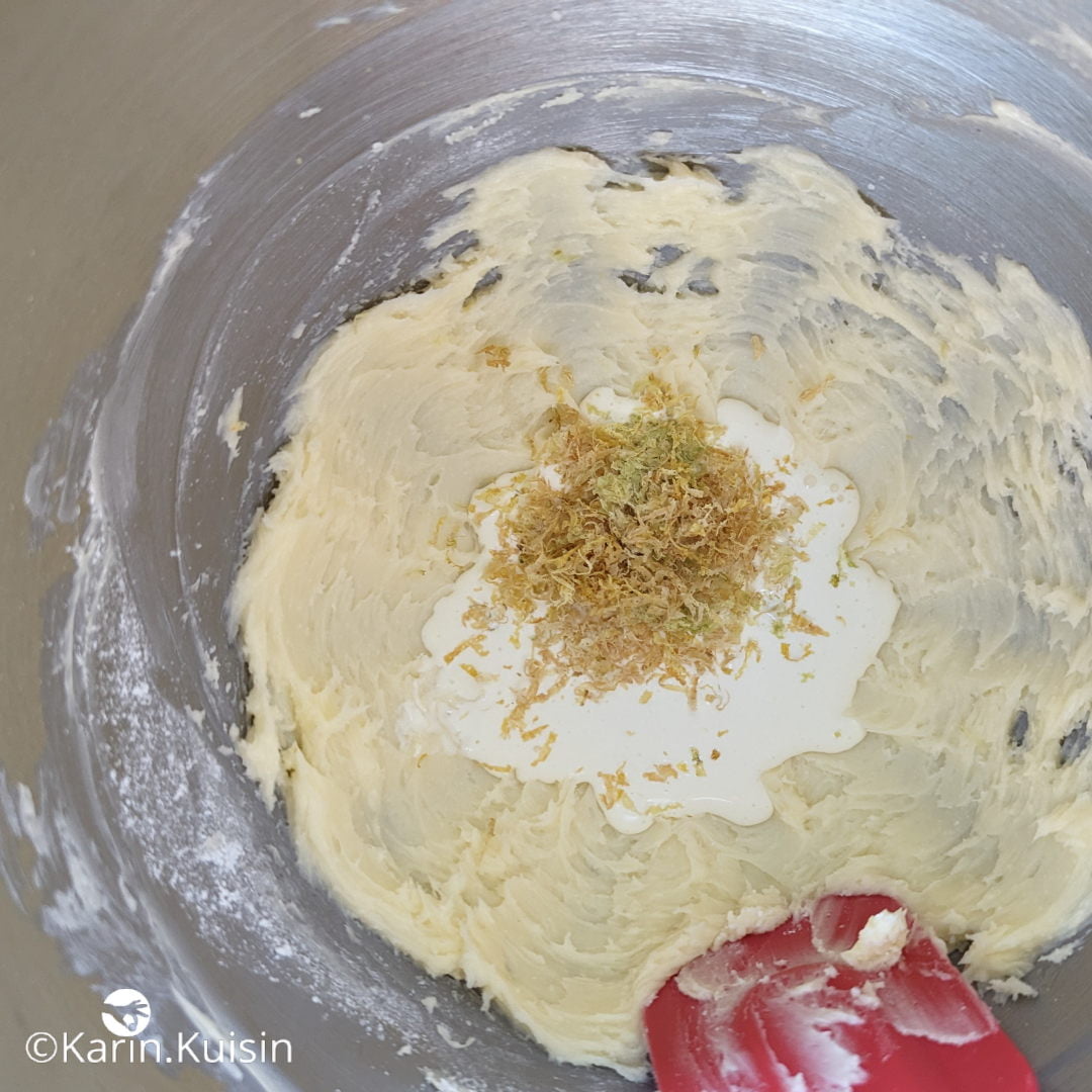 beurre crème zeste ajouter