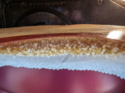 cuisson fond tarte renversé