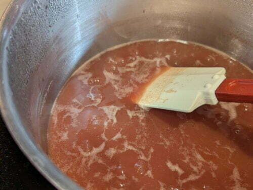 rhubarbe jus fraise compoter