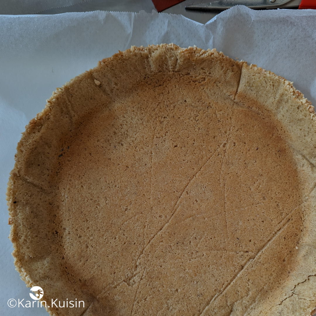 fond tarte renversé papier cuisson ôter