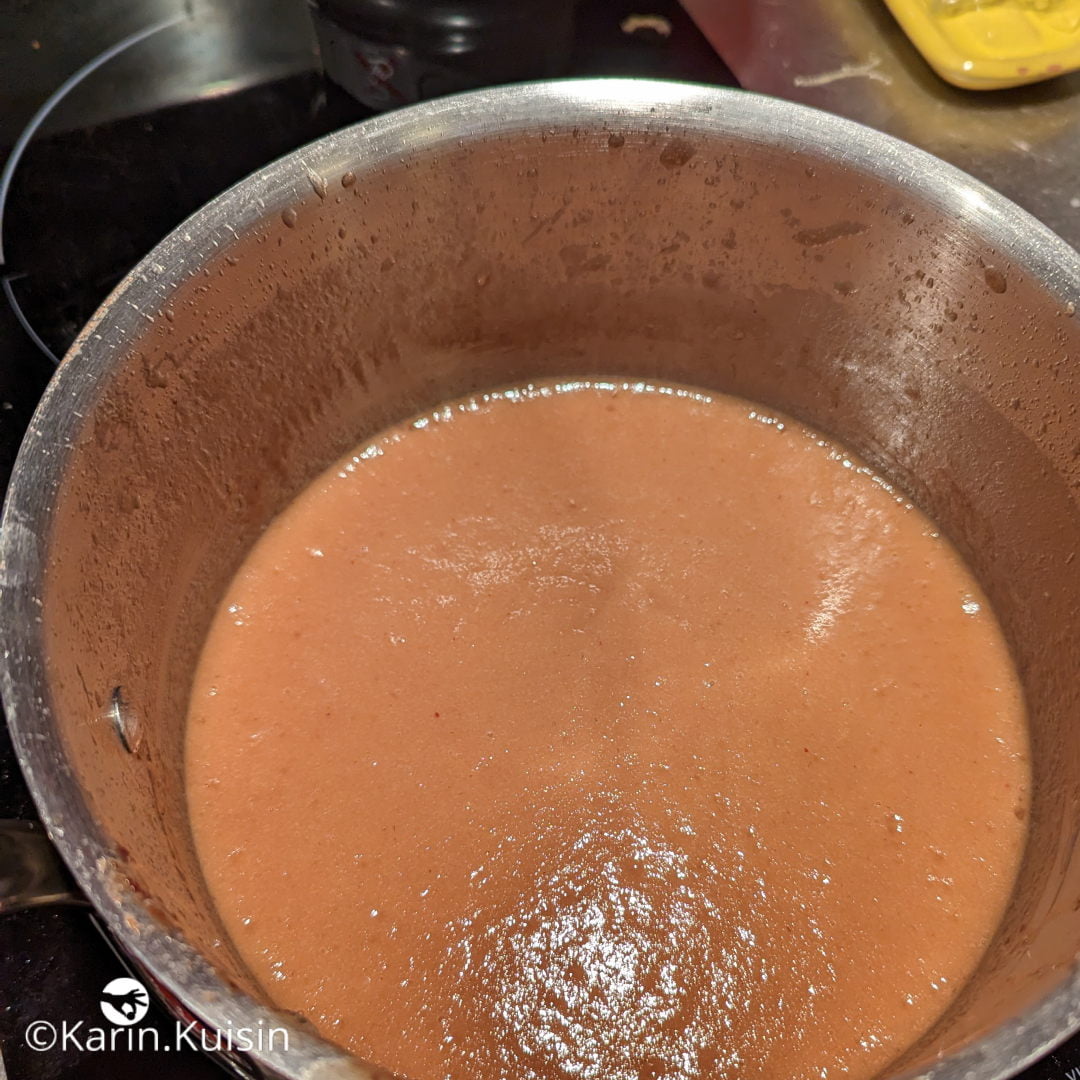 compotée rhubarbe jus fraise