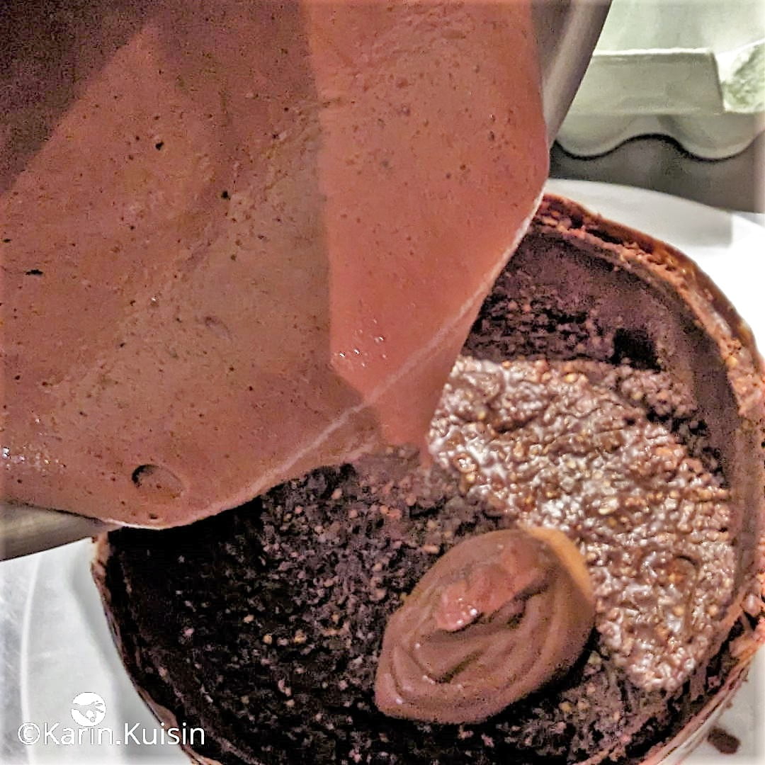 mousse chocolat noir cercle couler