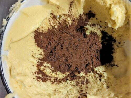 pâte biscuit napolitain cacao ajouter