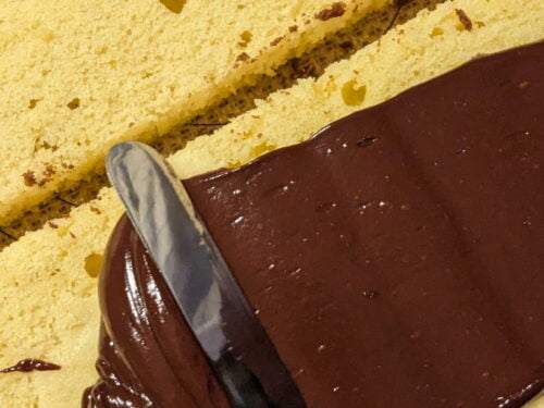 biscuit napolitain vanille ganache étaler