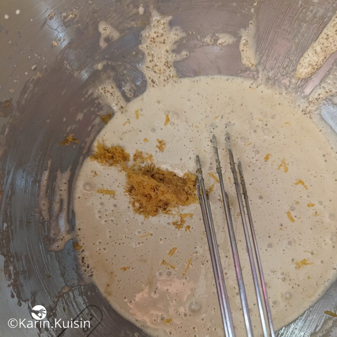 oeuf sucre zestes ajouter
