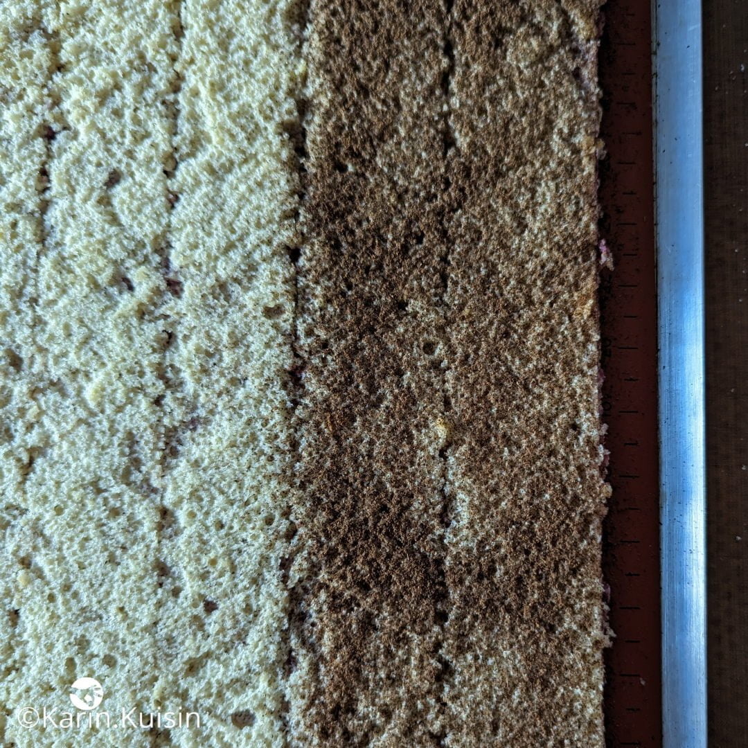 bande biscuit vanille saupoudrer