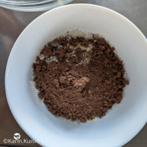 cacao farine peser