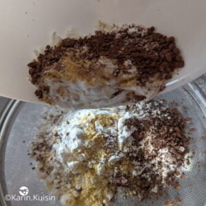cacao farine tamiser