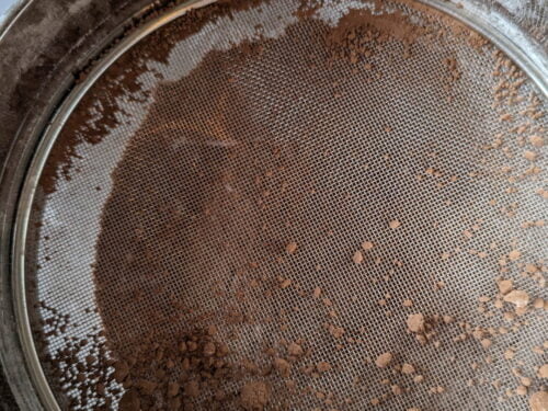 cacao farine tamiser