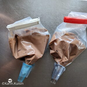 crémeux chocolat poche douille réserver