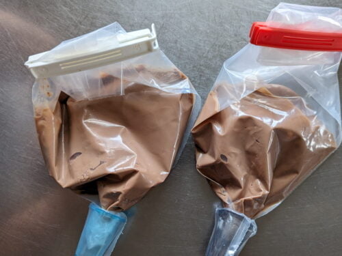 crémeux chocolat poche douille réserver