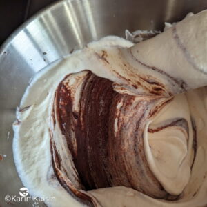 ganache chocolat crème montée mélanger