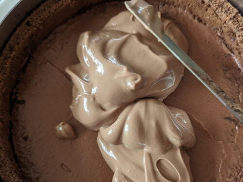 crémeux chocolat verser