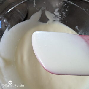 mousse chocolat blanc mélanger