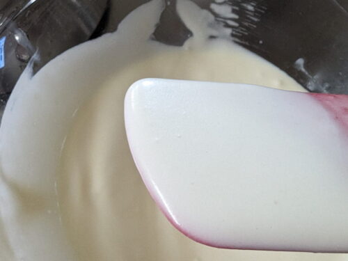 mousse chocolat blanc mélanger