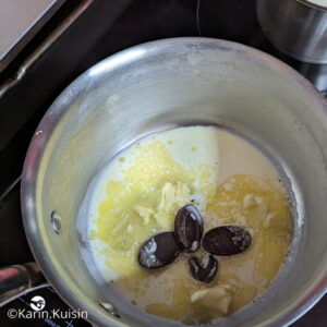 lait beurre chocolat chauffer