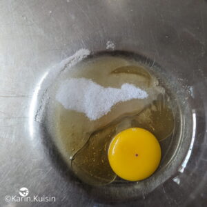 sucre oeuf ajouter