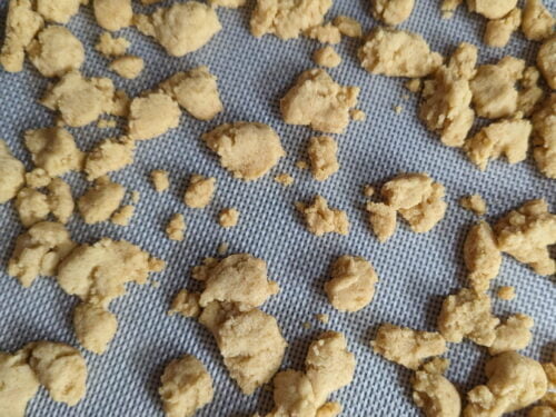 streusel morceau cuisson