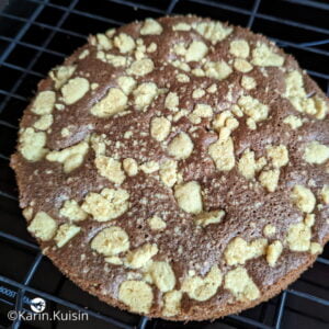 biscuit chocolat streusel grille refroidir