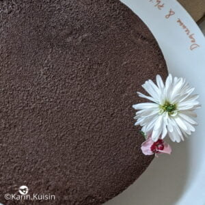 entremets chocolat terre fleur