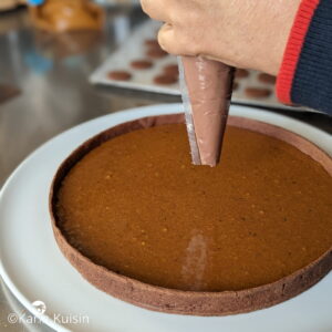 tarte crémeux pocher