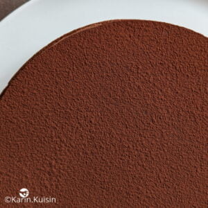 disque chocolat tarte déposer