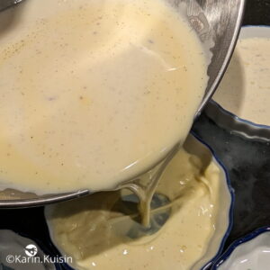 crème ramequin verser