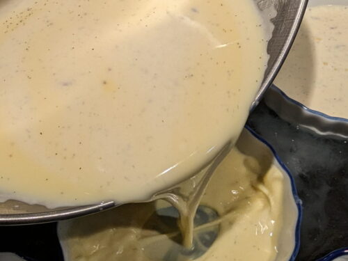 crème ramequin verser