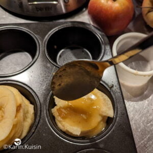 pomme sirop verser