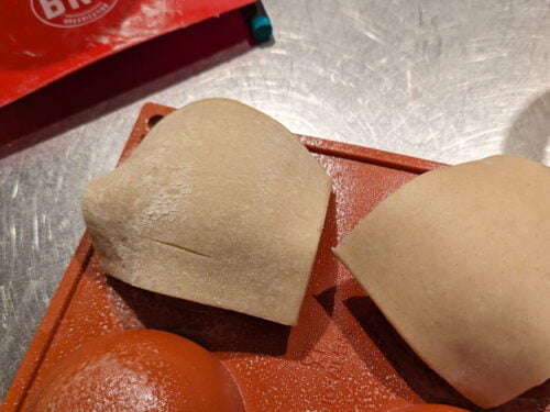 pâte feuilletée dos moule placer