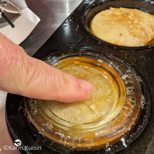 pomme mi-cuisson appuyer