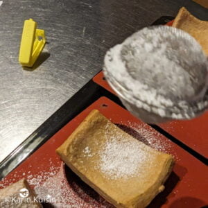 fond tarte sucre glace saupoudrer