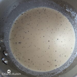 crème masse gélatine mélanger