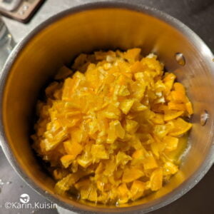 mandarine brunoise couper