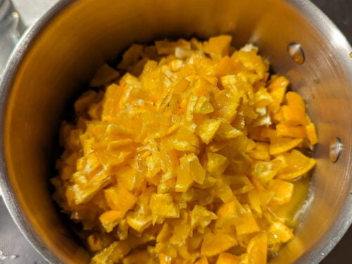 mandarine brunoise couper