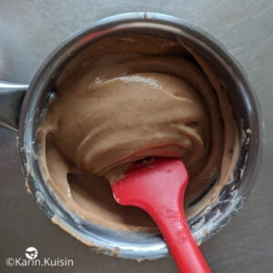 crème marron mélanger