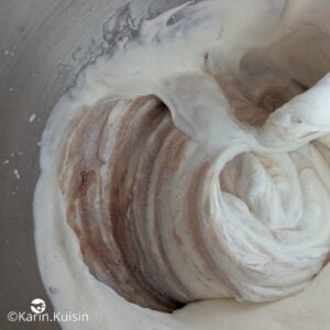 chantilly crème marron mélanger